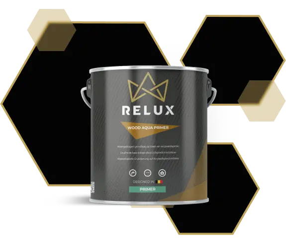 Relux Wood Aqua Primer voorbeeld van houtlak